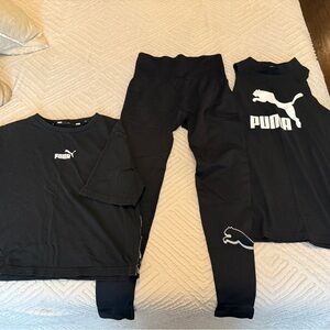 Puma Black Activewear Set